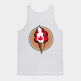 Canada flag ice cream Tank Top